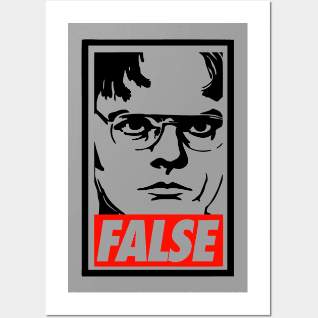 Dwight Schrute False Wall Art by The Sarah Gibs